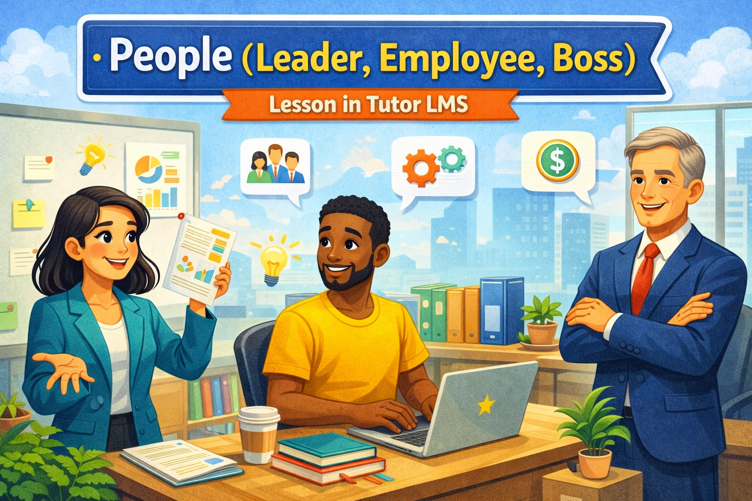 People (leader, employee, boss)